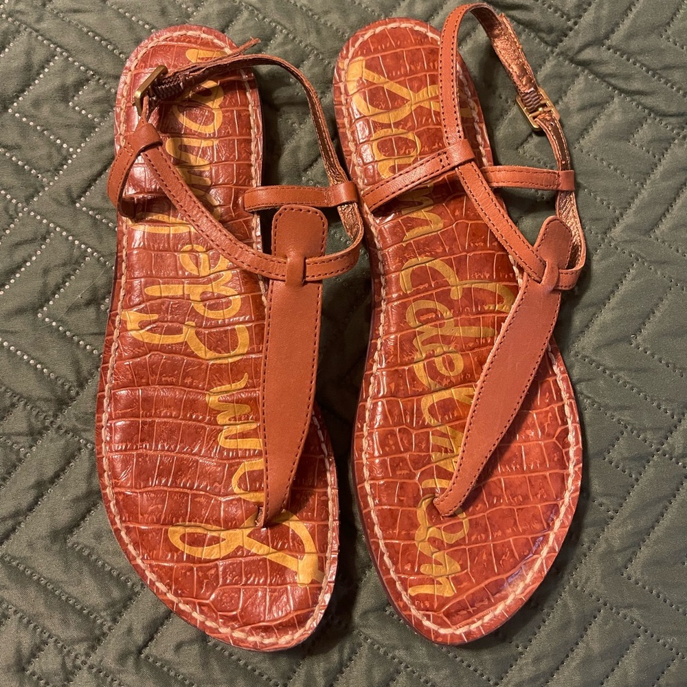Sam Edelman Brown Leather Sandals